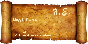 Nagl Emma névjegykártya